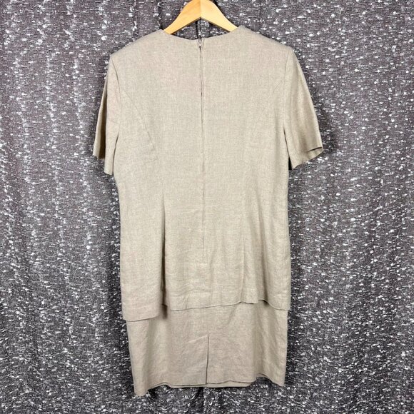 Halmode Petites Dress Embroidered with Flowers - One Piece Sewed Size 8 - Picture 4 of 5